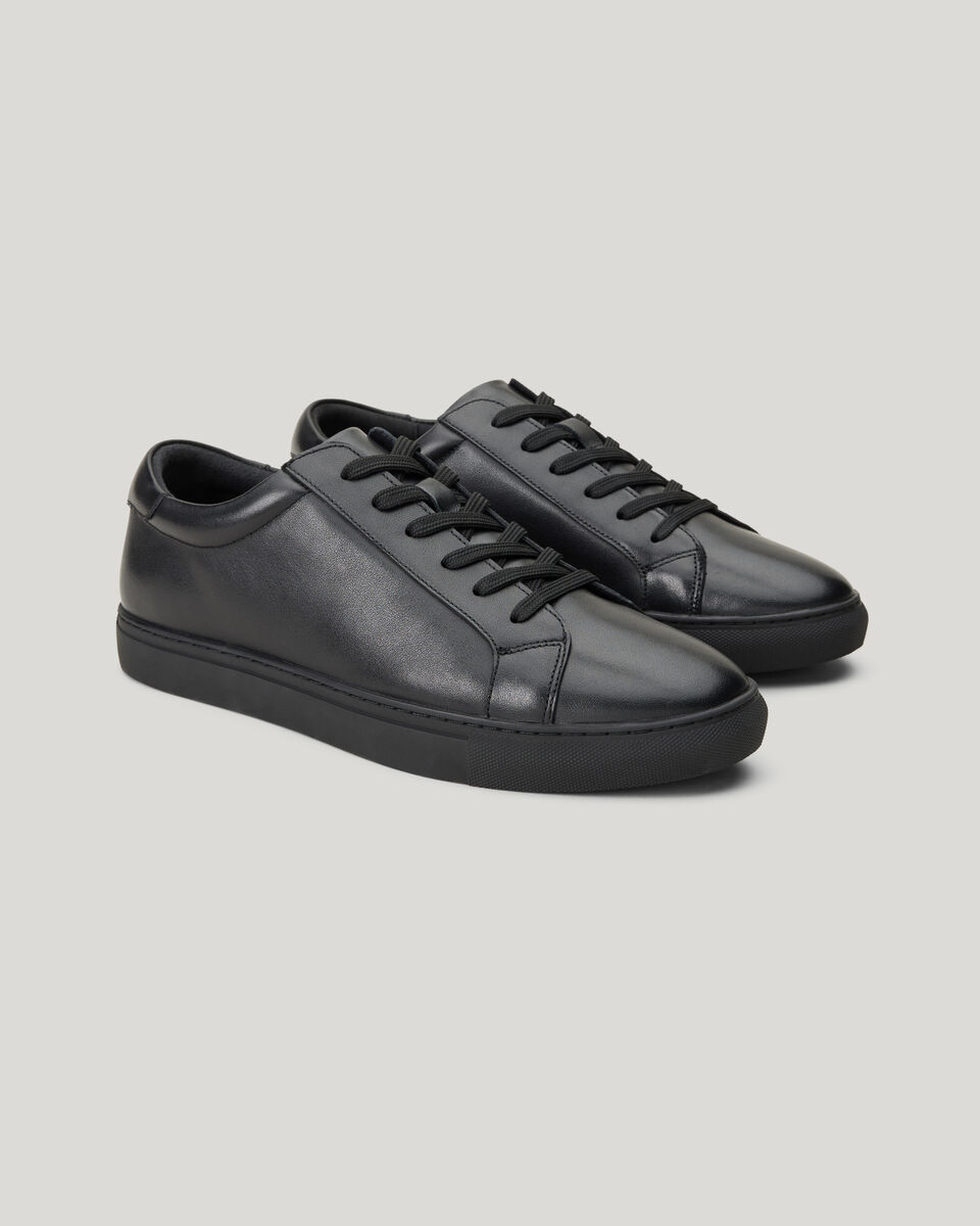 Classic leather sneaker, Black, hi-res